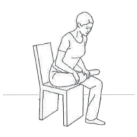 in chair hip exercise at home