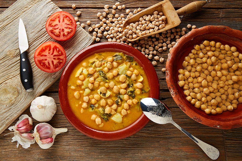 Moroccan garbanzo soup