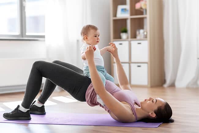 Pelvic floor exercises after pregnancy